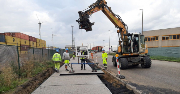 Plastic Road in Haven van Antwerpen