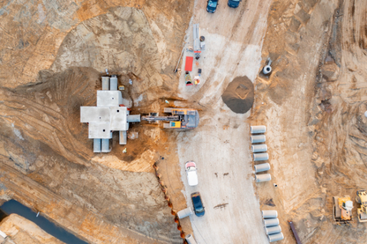 Dronebeeld vleermuishotel