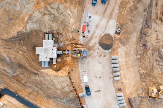 Dronebeeld vleermuishotel